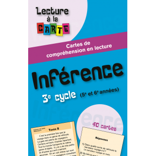 Carte de lecture - Inférence, 3e cycle —...