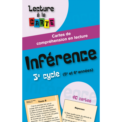 Carte de lecture - Inférence, 3e cycle —...