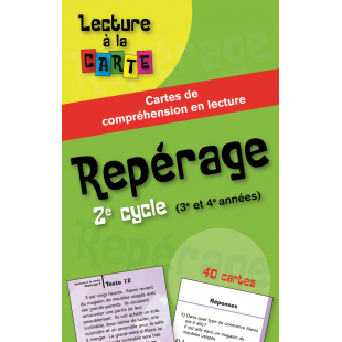 Cartes de lecture - Repérage, 2e cycle —...