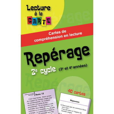 Cartes de lecture - Repérage, 2e cycle —...
