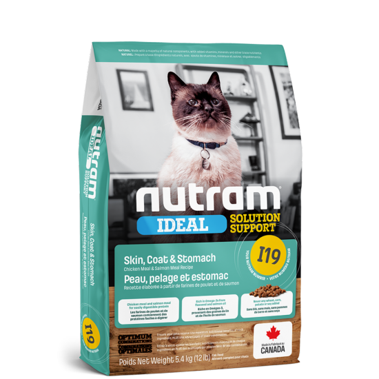 Nutram chat peau, pelage, estomac I19 5.4kg