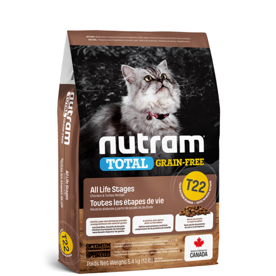 Nutram chat sans grain dinde/poulet T22 5.4kg