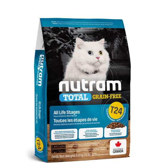 Nutram chat sans grain truite/saumon T24 5.4kg