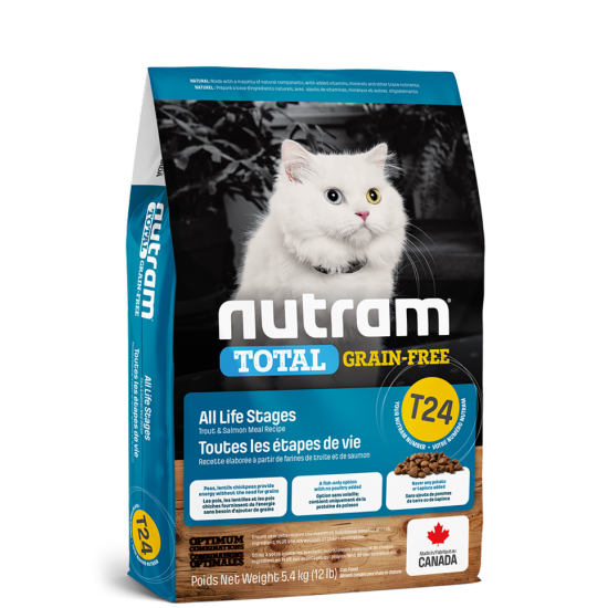 Nutram chat sans grain truite/saumon T24 1.13kg