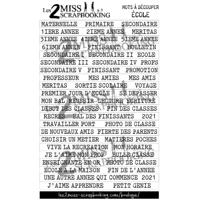 ÉCOLE (NB) | MOTS À DÉCOUPER