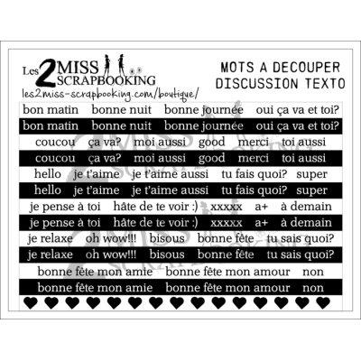 DISCUSSION CELLULAIRE|MOTS À DÉCOUPER