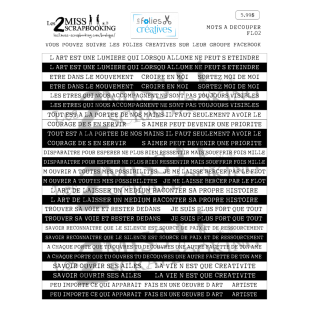 ART JOURNAL FL02 | MOTS À DÉCOUPER