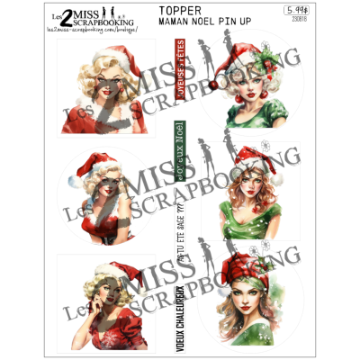 Topper | Maman noël pin-up