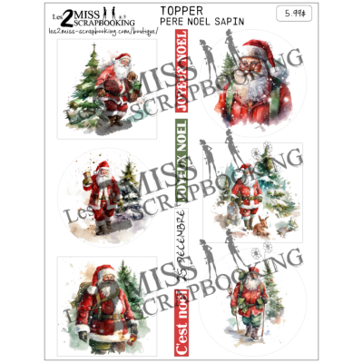 Topper | Père noël sapin