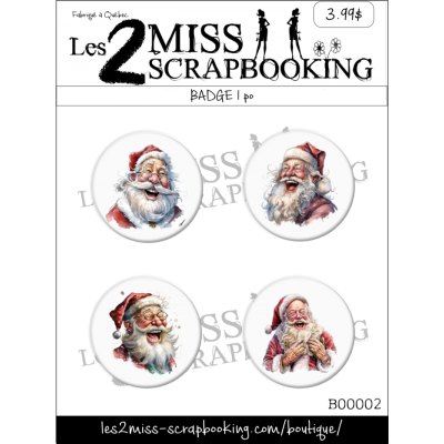 Père noël rire | BADGE
