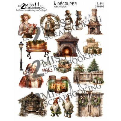NOËL RUSTIC | Images à découper