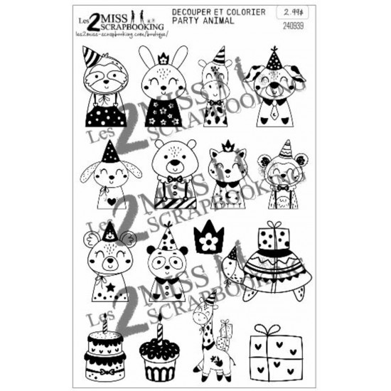 À colorier | Party animal