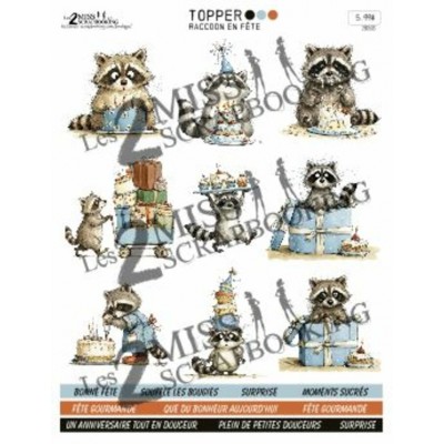 À découper  | Raccoon en Fête