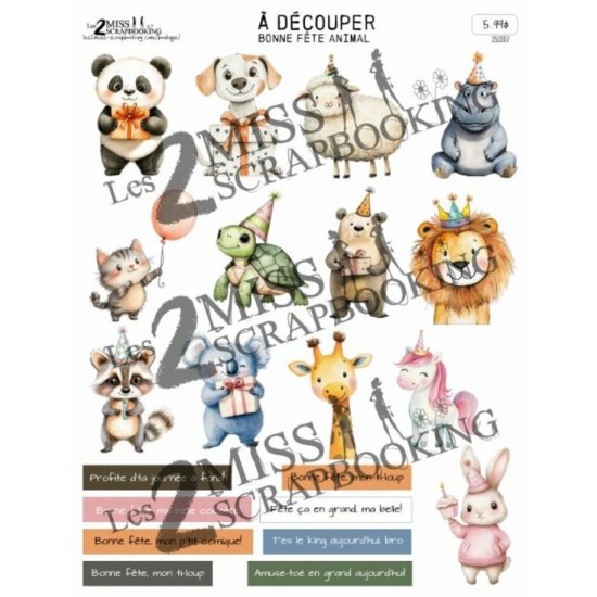 À découper | Bonne Fête Animal