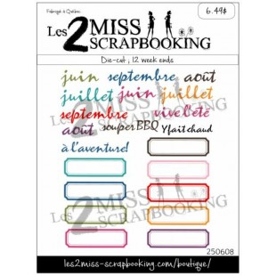 12 week end de l'été | kit die-cut