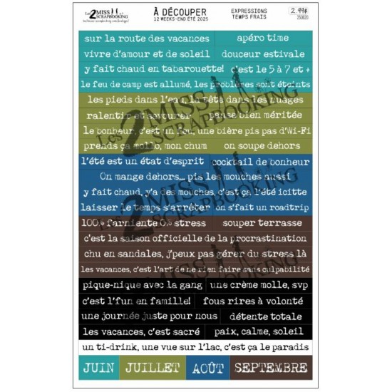 12 week end de l'été | expressions temps frais