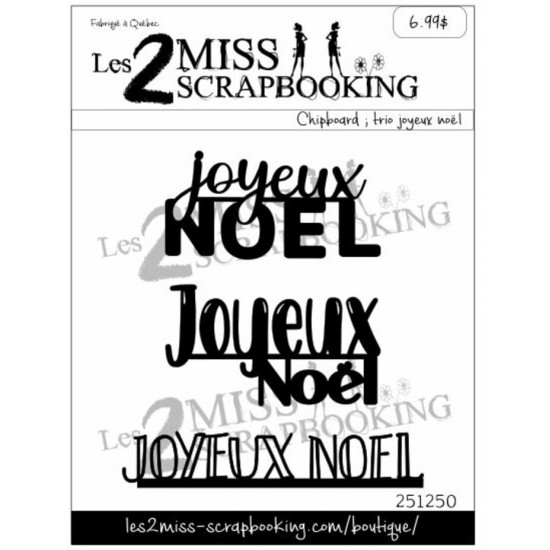 Trio joyeux noël