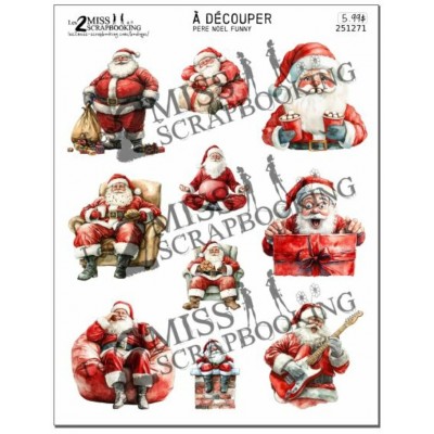 Père Noël funny | à découper