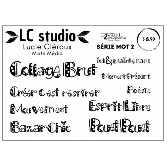 Die cut , Série mot  2 | LC studio