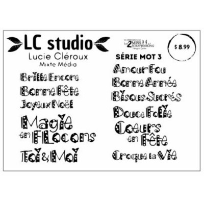 Die cut , Série mot 3 | LC studio