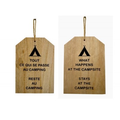 AFFICHE BOIS CAMPING