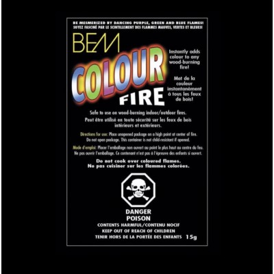 FEU DE BOIS DE COULEUR