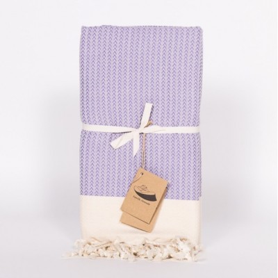 FOUTA Elbe: Tissage chevron relief