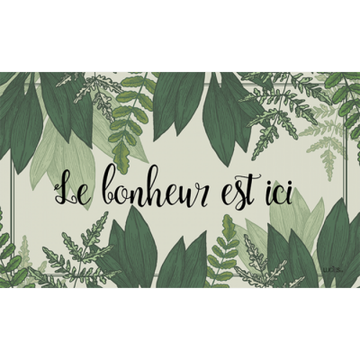 Tablier Le Bonheur Est Ici avec pochette avant 10" x 6"