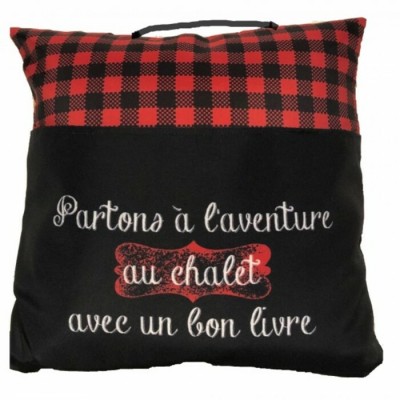 COUSSIN DE LECTURE PARTONS À L'AVENTURE