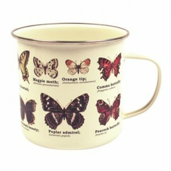 TASSE EN ÉMAIL PAPILLON