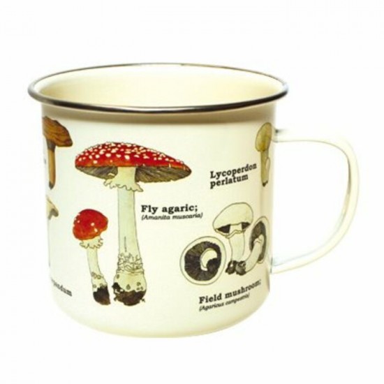 TASSE EN ÉMAIL CHAMPIGNONS