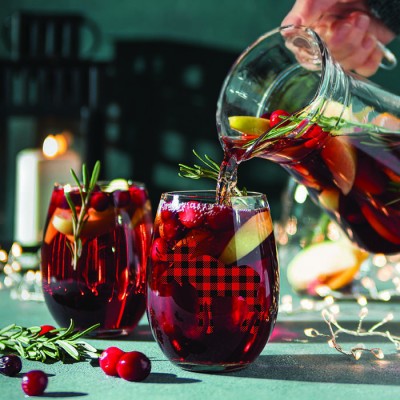 Ensemble cadeau de Sangria à la canneberges pour 2