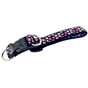 Collier 1'' à motifs Fleurs avec boucle de...