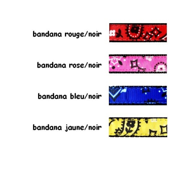 Collier à anneau 3/4'' à motifs Bandana Collier à anneau 3/4'' à motifs Bandana