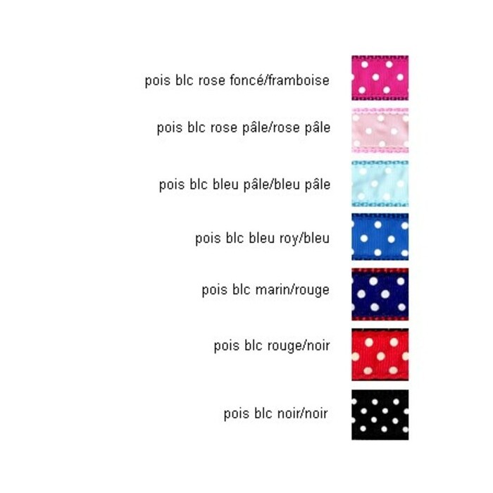 Collier à anneau 3/4'' à motifs Pois Collier à anneau 3/4'' à motifs Pois