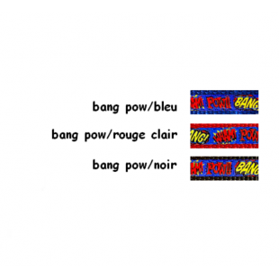 Collier à anneau 5/8'' à motifs Bang Pow