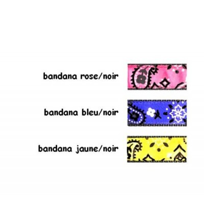 Laisse 1'' à motifs Bandana