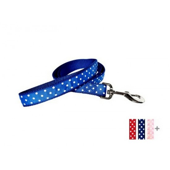 Laisse 1'' à motifs Pois