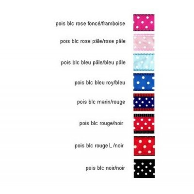 Laisse 1'' à motifs Pois