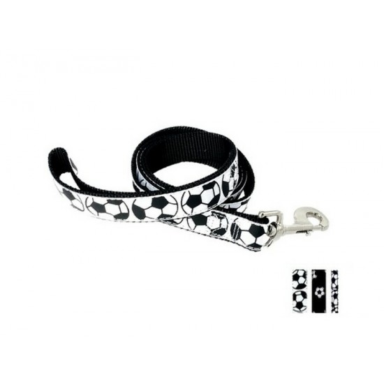 Laisse 1'' à motifs Soccer