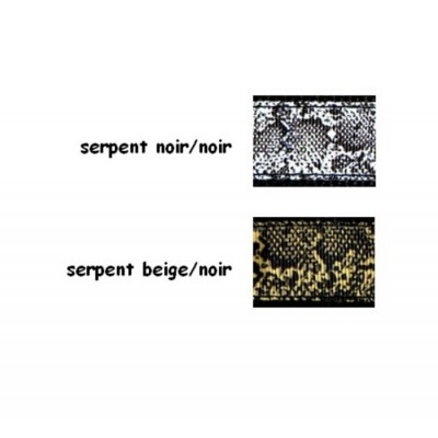 Laisse 1'' à motifs Serpent