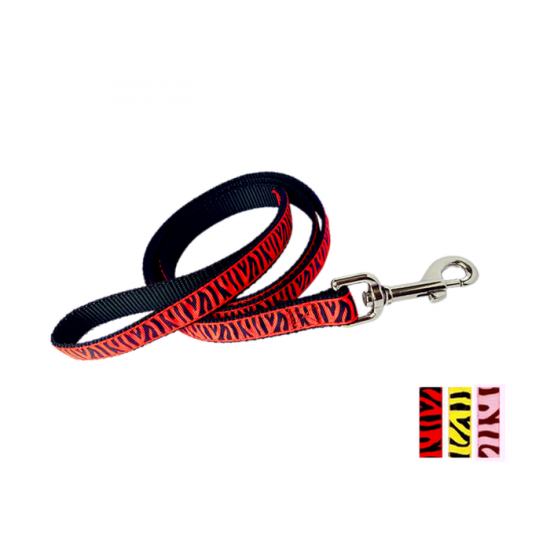 Laisse 3/4'' à motifs Tigré
