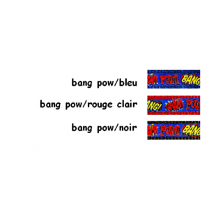 Laisse 5/8'' à motifs Bang Pow