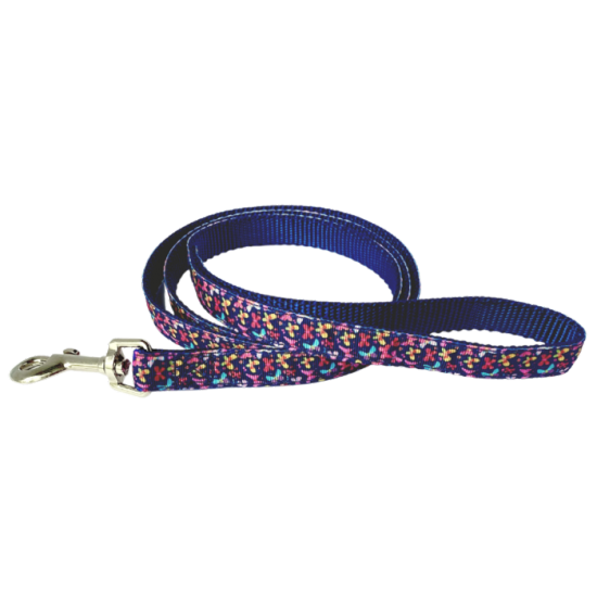 Laisse 5/8'' à motifs Papillons