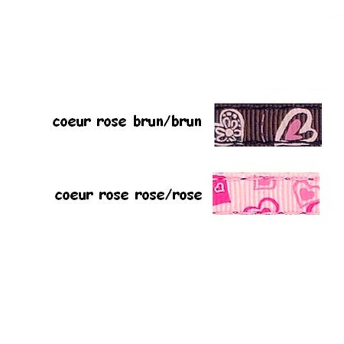 Laisse 3/8'' à motifs Coeurs Laisse 3/8'' à motifs Coeurs