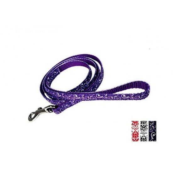 Laisse 3/8'' à motifs Damask