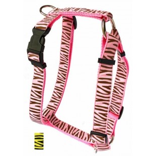 Harnais ajustable 1'' à motifs Tigré pour chien