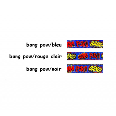 Harnais en ''H'' 3/8'' à motifs Bang Pow 