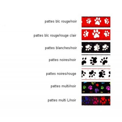 Harnais en ''H'' 3/8'' à motifs Pattes