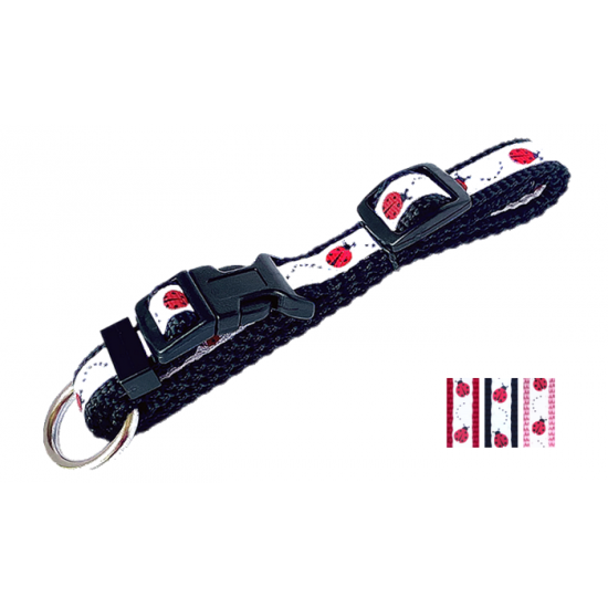 Collier à anneau 5/8'' à motifs Coccinelle